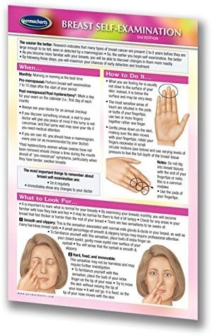 Breast Self-Examination Guide Pocket Chart – Women’s Health Quick Reference Guide by Permacharts