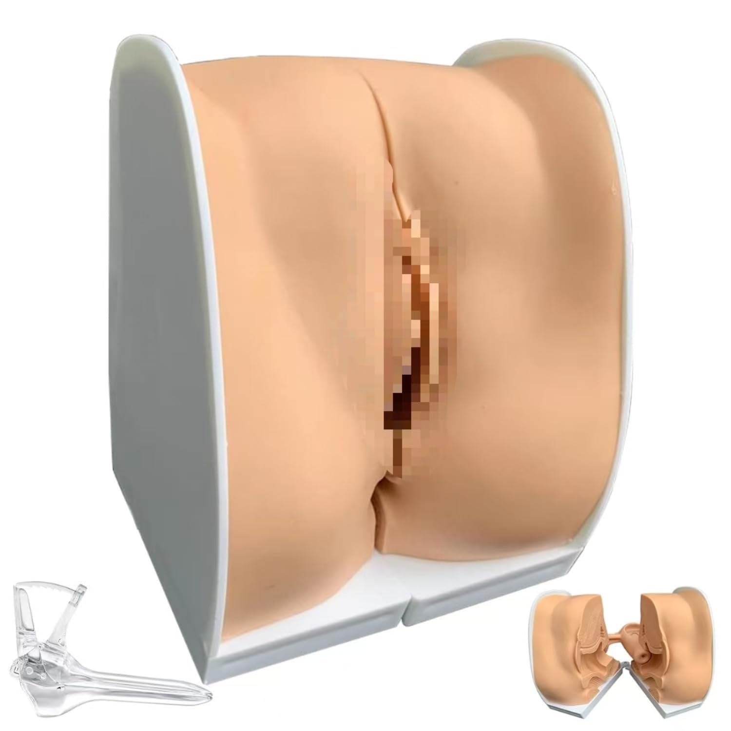 DRXRD IUD Training Model Female Gynecological Manikin Model Female Genitals Anatomy Model with Accurate Anatomy Structure Suitable for Intuitive Teaching & Practical Operation