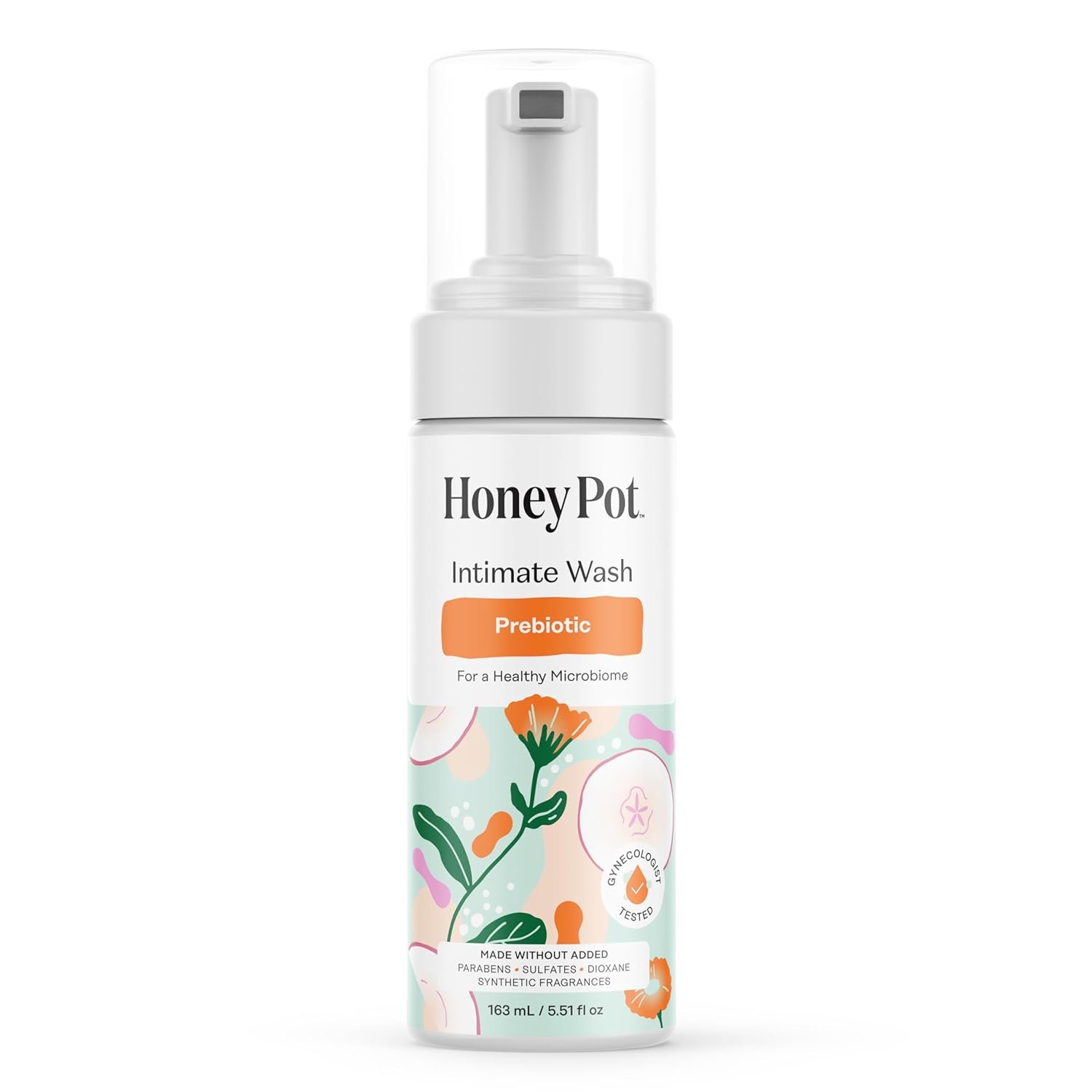 The Honey Pot Company – Prebiotic Feminine Wash – Herbal Infused – Sensitive Skin Types – PH Balanced Plant Based Hygiene Products – 5.51 Fl Oz