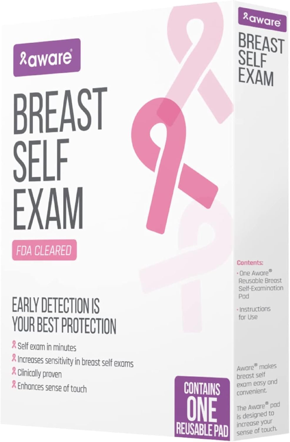 Aware Breast Self Exam Pad – FDA Cleared Medical Device for Early Detection, Breast Cancer Awareness Tool with Enhanced Sensitivity