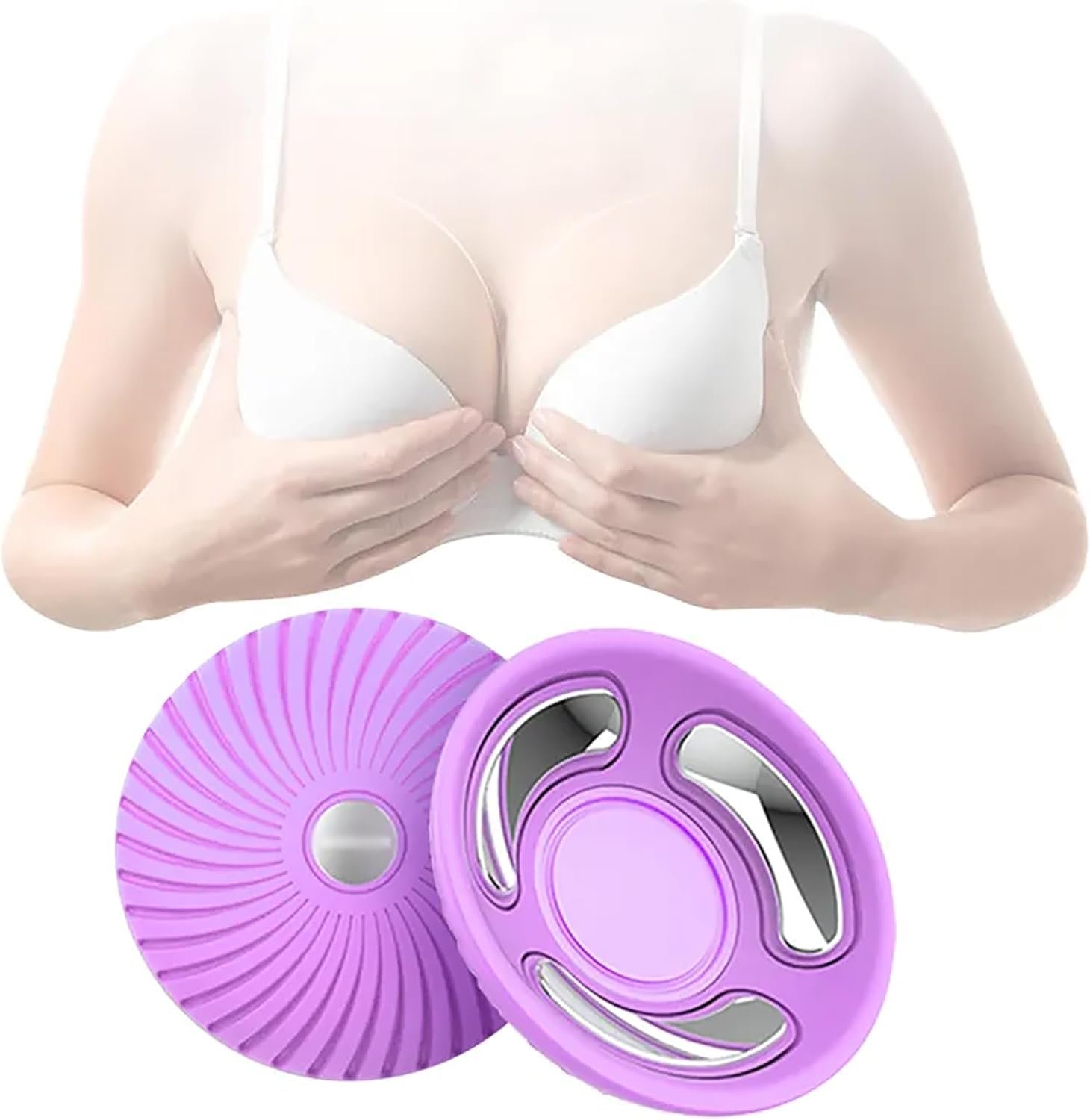 Electric Breast Chest Massager, Vibration Bust Lift Enhancer Machine, 15 Gears Constant Temperature Hot Compress &15 Minutes Timer for Breast Growth and Prevent The Chest Sagging