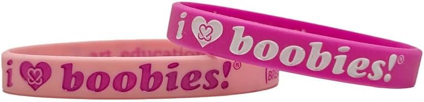 Keep A Breast i love boobies! Mini Cutie Pink Bracelet Pack