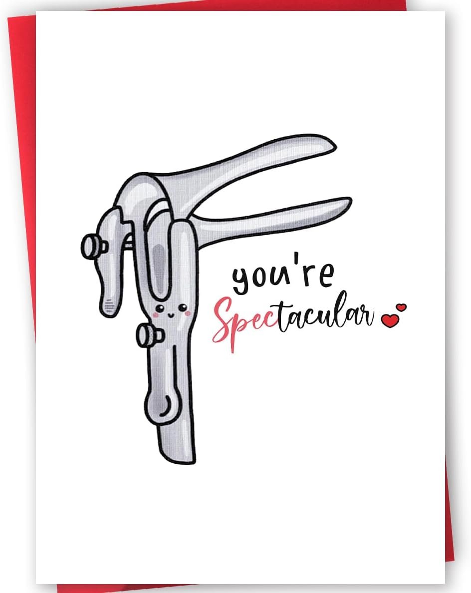 Funny You’re Spectacular Card, Lovely Thank You Card for OB GYN Family Doctor Midwife, Unique Thank You Gifts for Doctor Nurse, Cute Medical Card