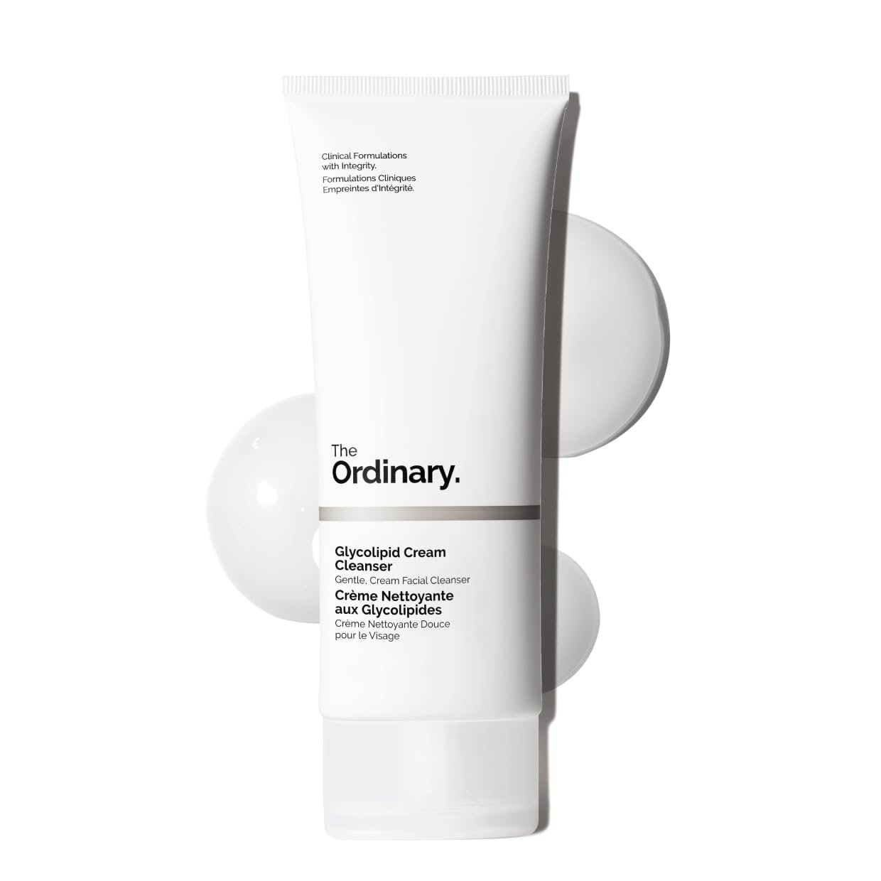 The Ordinary Glycolipid Cream Cleanser, Gentle Makeup Removal with Plant-Derived Glycolipid Agents, 5.1 Fl Oz