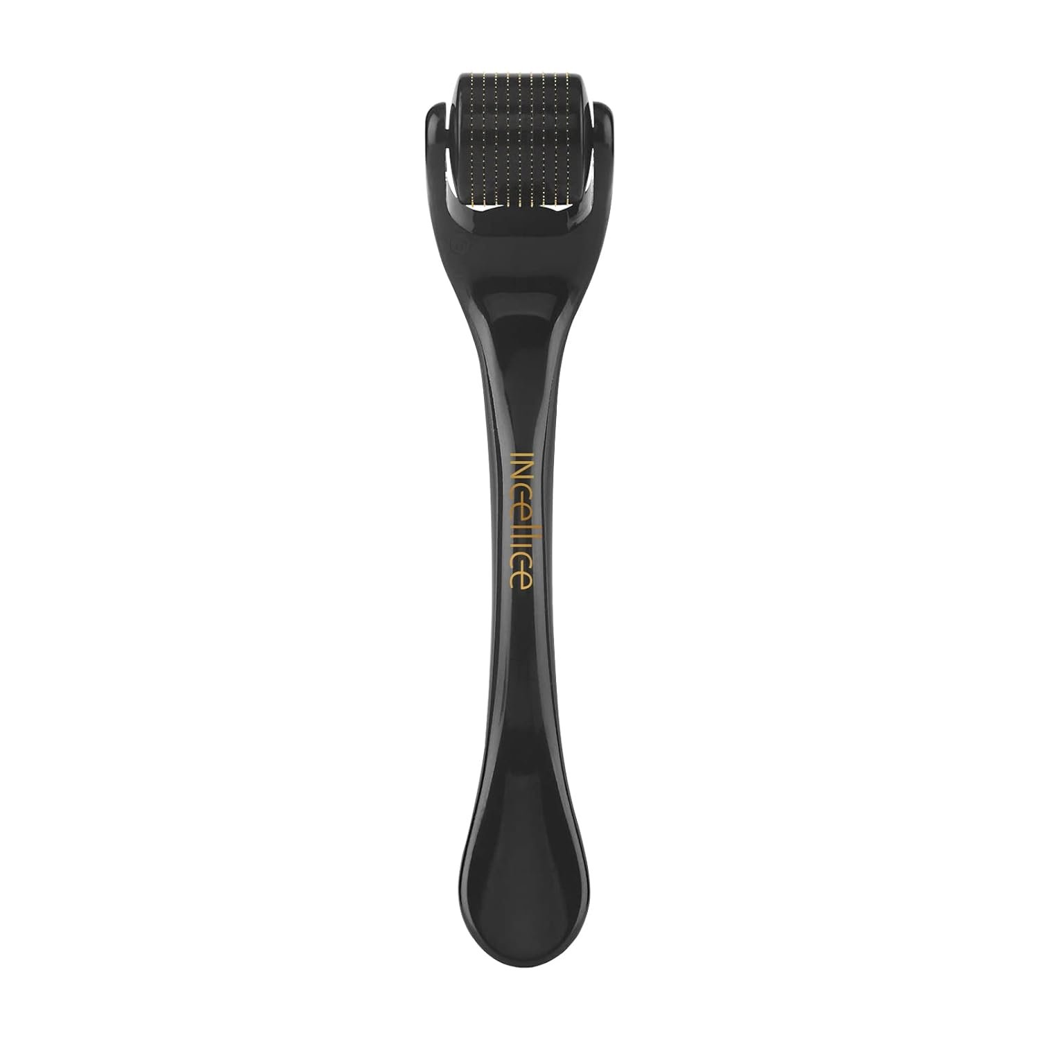 Derma Roller Titanium, Microneedling Roller with 540 Needles, Micro Needle Roller for Men and Women Skincare Tool Home Use – Glossy Black