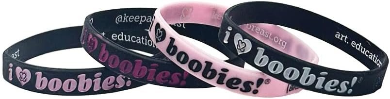Keep A Breast i love boobies! Mini Bracelet Bundle – Gothic and Licorice