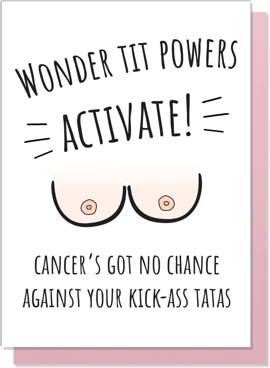 PRESS and POUR Funny Breast Cancer Card, Encouragement Card, Support Card, Get Well Card, Cancer Card, Cancer Support Card, Breast Cancer Card