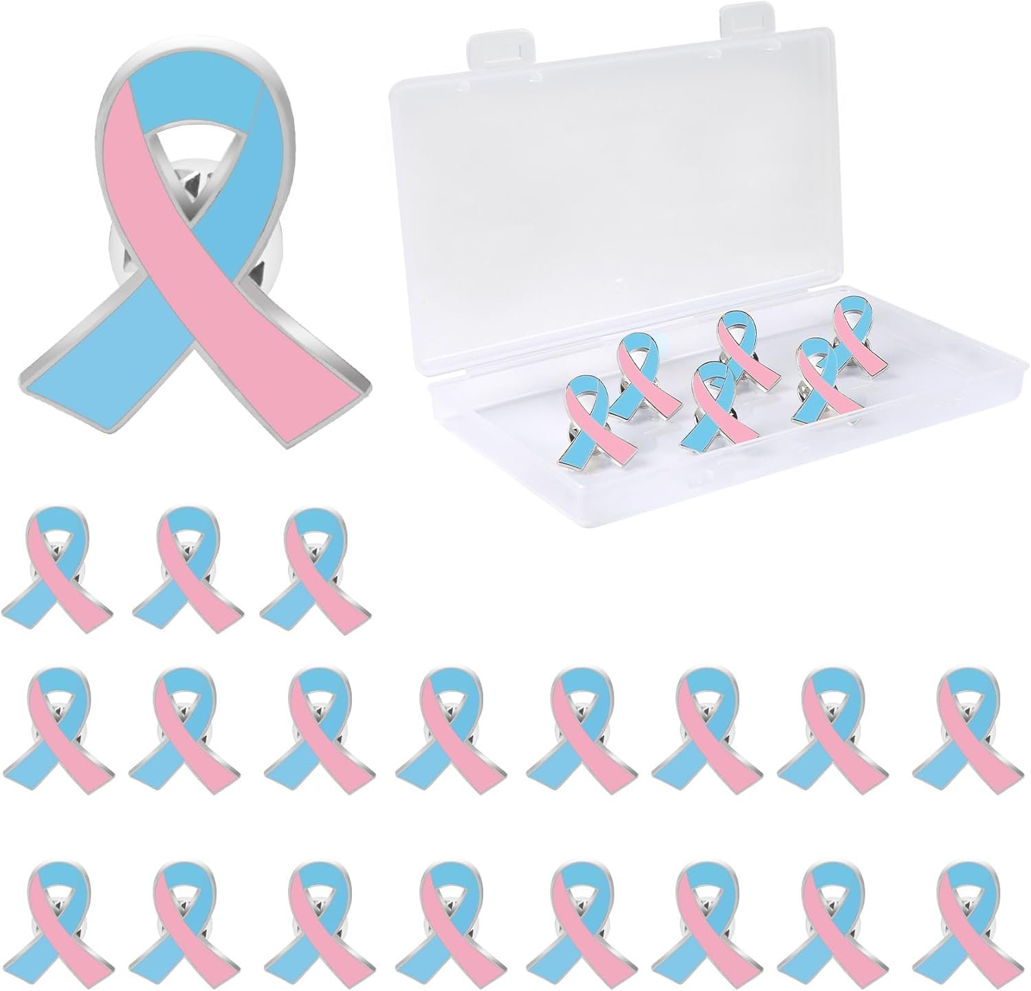 20 50 100 PCS Cancer Awareness Pins Inspirational Gifts for Women Men Patients Survivor Support Cancer Gifts for Party Supplies Charity Public Social Event Fundraising