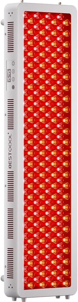 BestQool Red Light Therapy Panel for Body, Face. 4 Wavelengths Elite Grade Full Body Near Infrared Therapy Device Dual Chip 200 LEDs, High Power Red Light Lamp at Home. 340W.