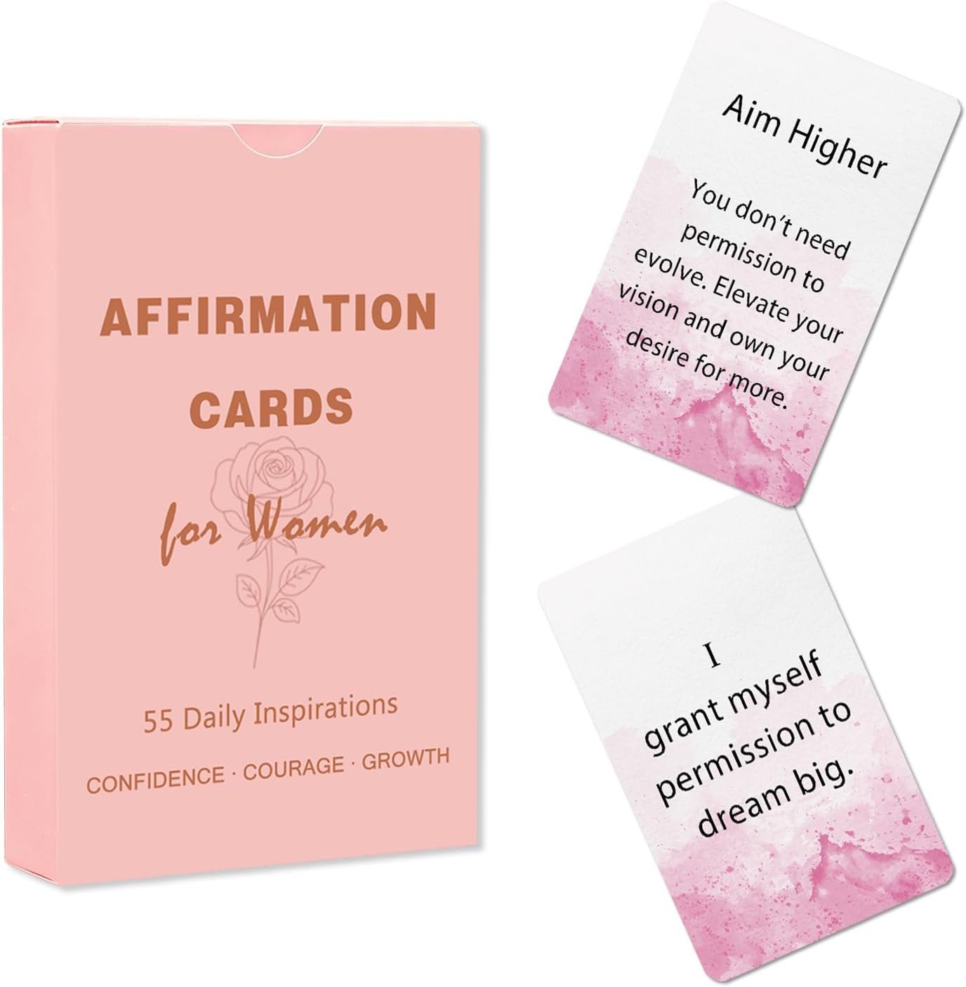 Lapsia Positive Affirmation Cards for Women – Motivational Mindset & Self Care, Uplifting Gift for Her