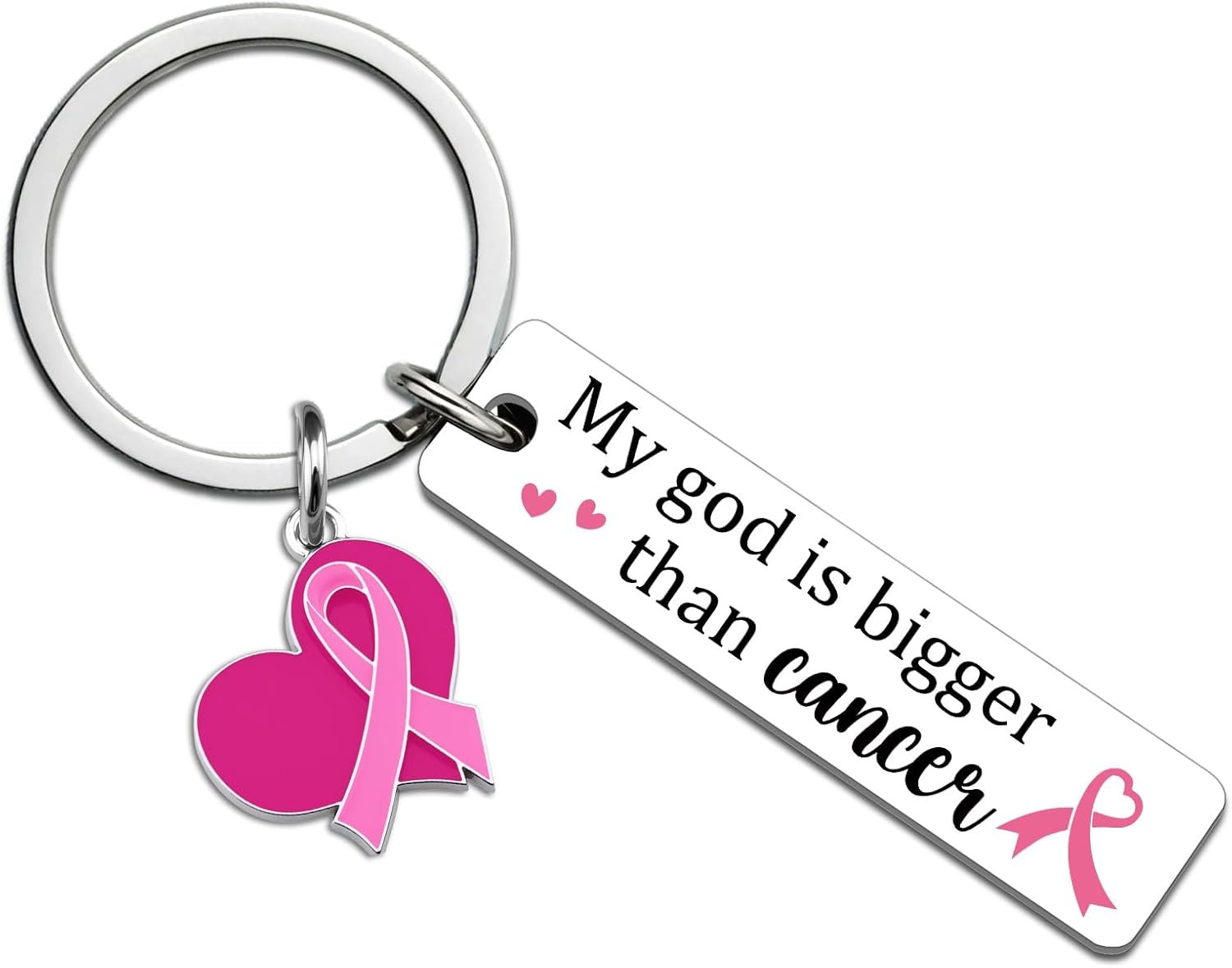 Breast Cancer Awareness Accessories Breast Cancer Gifts for Woman Inspirational Breasts Cancers Keychain Cancers Care Gifts for Women Chemo Patient Positive Pink Ribbon Stuff