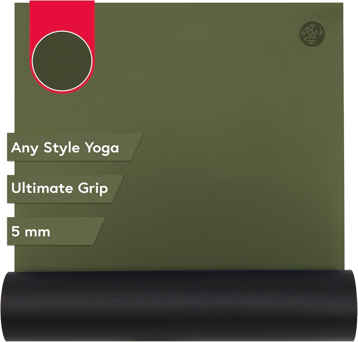 Manduka GRP Adapt Yoga Mat 71″ – 5mm | Ultimate Grip | Sweat Ready for Any Style of Yoga | 71 x 24 x 1/16 inches