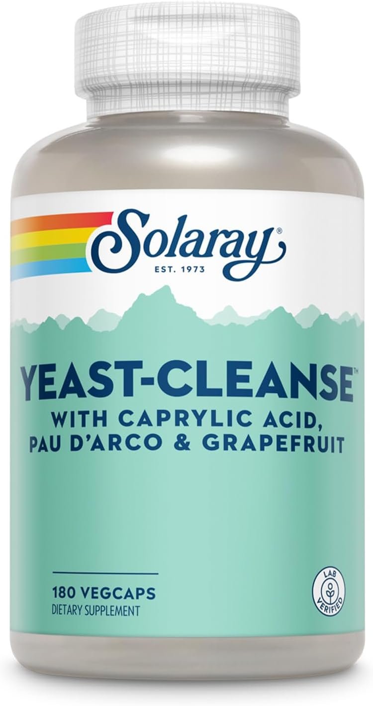 Solaray Yeast-Cleanse — 180 Vegetarian Capsules