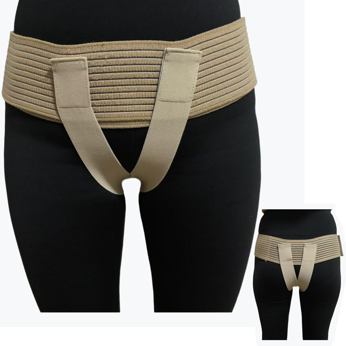 V-Shaped Pelvic Support Belt Prolapse Pregnancy for Postpartum Care, Abdominal is Used to Treat Bladder Prolapse, Uterine Vulvar Varicosities Veins, Postpartum Recovery,Pregnant Woman Care(Apricot)