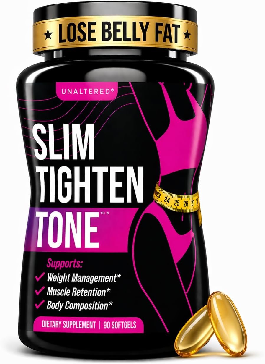UNALTERED Belly Fat Burner for Women – Slim Waist, Lose Stomach Fat, Reduce Bloating – Natural Weight Loss Pills, Appetite Suppressant, & Metabolism Booster – 90 Capsules