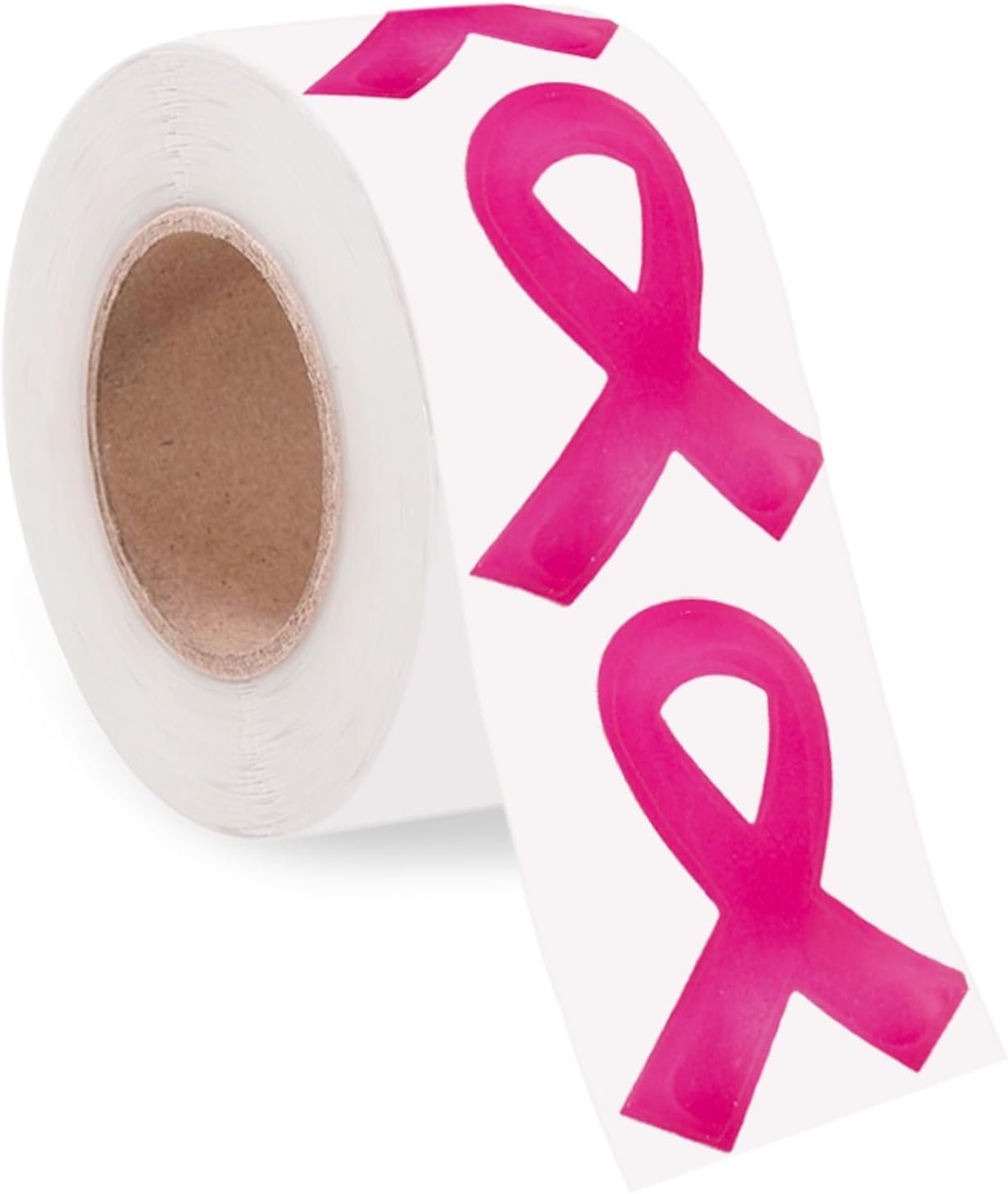 Pink Ribbon Breast Cancer Awareness Stickers – 300 Pcs, Face Stickers & Decals for Car Support, Women’s Health Awareness Gifts