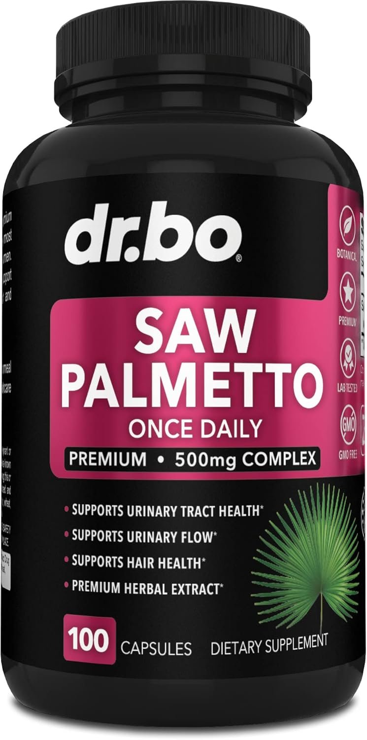 Saw Palmetto for Women Hair Loss – DHT Blocker for Women Natural Growth Plus Bladder Control Supplements Complex – Pure Saw Palmetto Hair Loss Supplement Capsules Support Extract & Urination Pills Aid