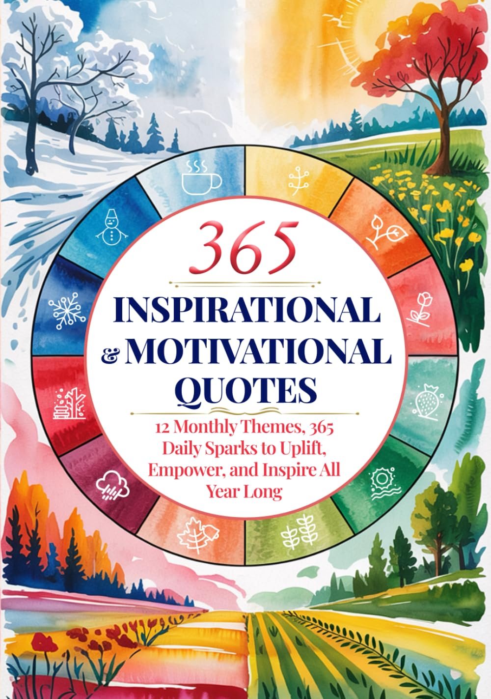 Daily Inspirational and Motivational Quotes: 12 Monthly Themes, 365 Daily Sparks to Uplift, Empower, and Inspire All Year Long