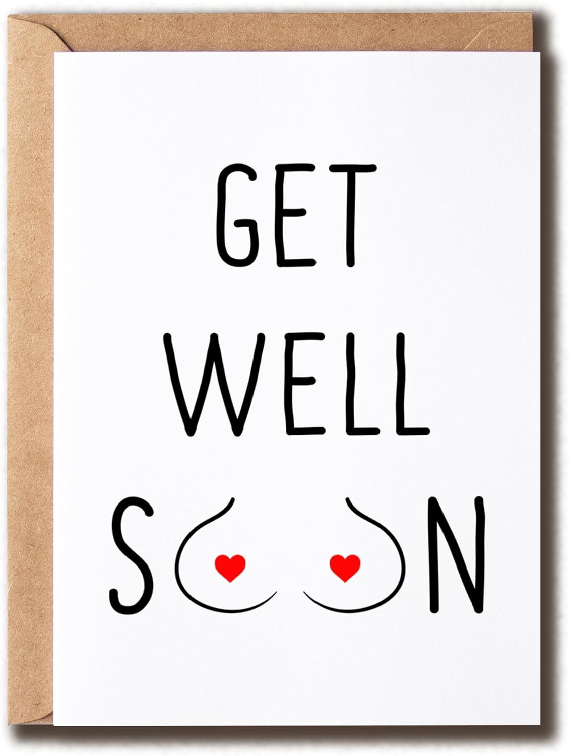 Get Well Soon Card – New Boob Card – Card For Her – Gift For Friend – Breast Card – Breast Surgery Card – Breast Reconstruction Card