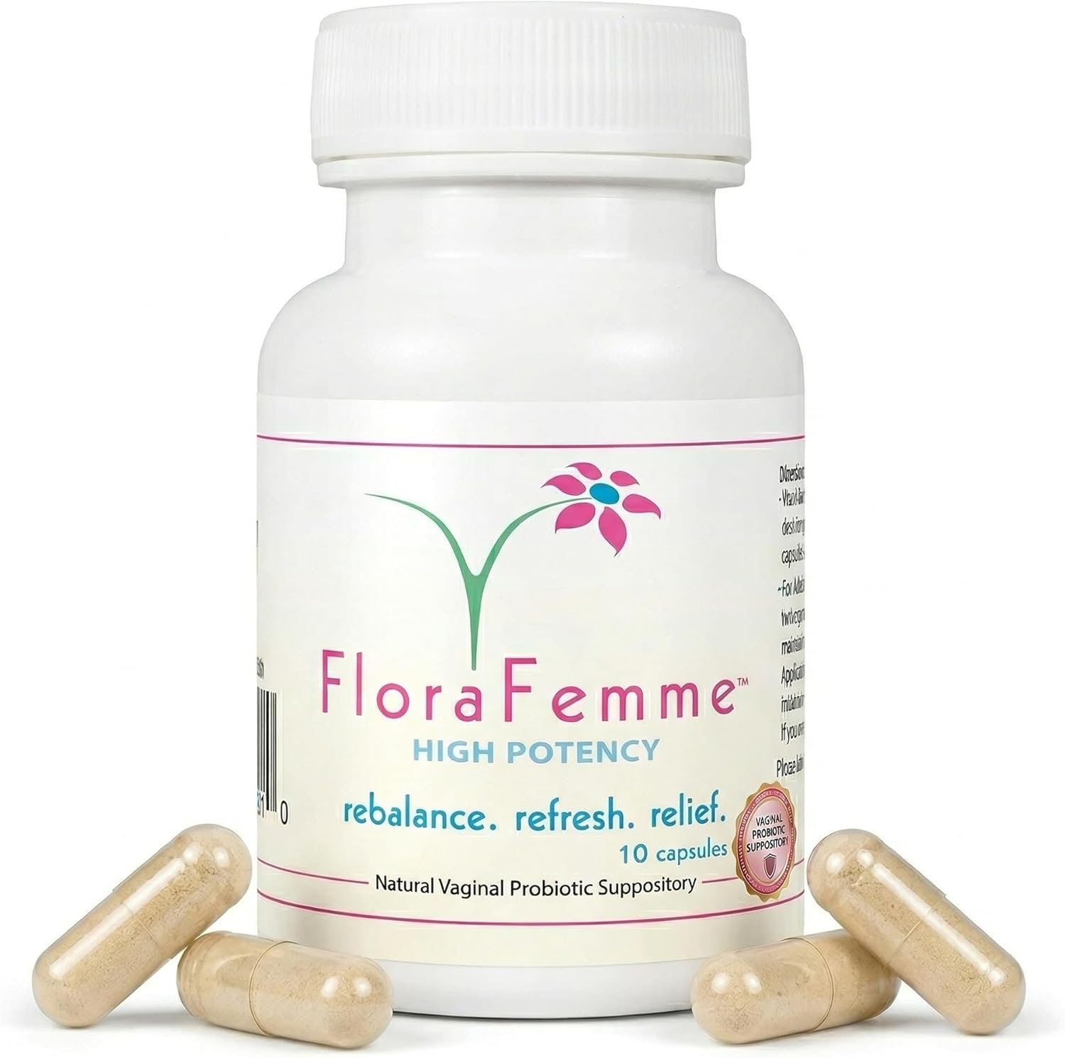 pH Vaginal Probiotics Suppository – Supports pH Balance of Yeast & Bacteria for Feminine Freshness. Supports Restoration of Healthy Vaginal Flora & Eliminates Vaginal Odor