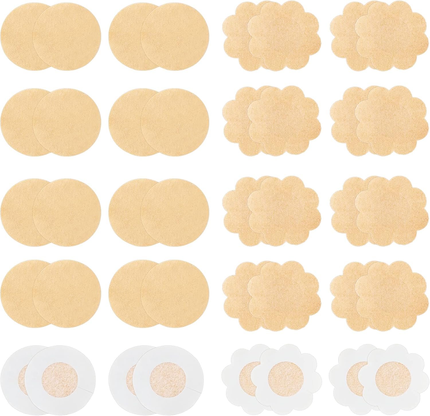 WITROMAN 40 Pieces Disposable Nipple Covers, Pasties, Petals