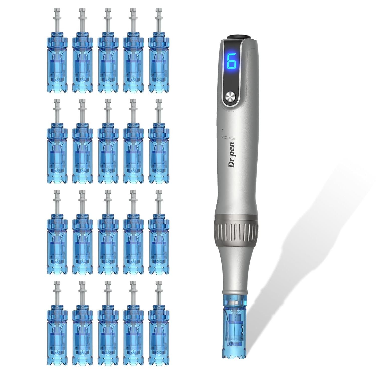Microneedle Roller Pen for Home Use – Microneeding Derma Roller Pen for Women Men – Micro Needle Roller Pen for Skin Tools-0.24MM