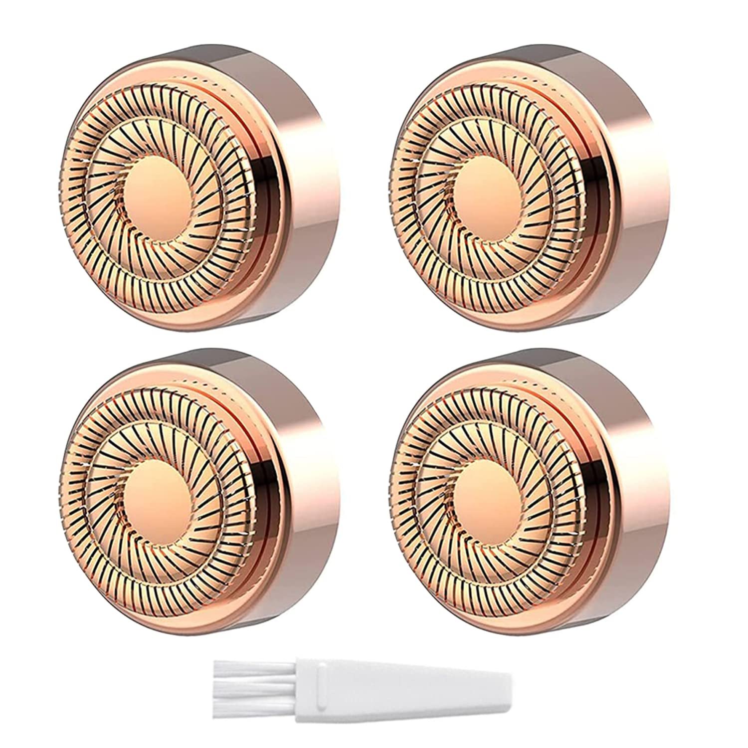 Women’s Facial Hair Remover Replacment Heads Generation 2 Double Halo Perfect for Finishing Touch Flawless Gen 2 Facial Hair Removal,18K Gold-Plated 4-pc Pack