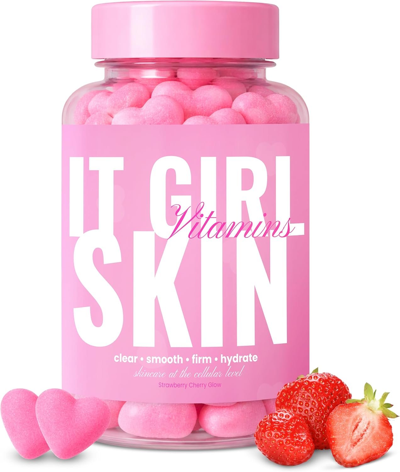 Skin Gummies for Women & Teens – Beauty Vitamin Gummy with Sea Moss, Multi Collagen Peptides, CoQ10, Retinol, Vegan Colostrum, L-Glutathione & Antioxidants for Hydrated, Clear, Acne Free, Glowing Skin