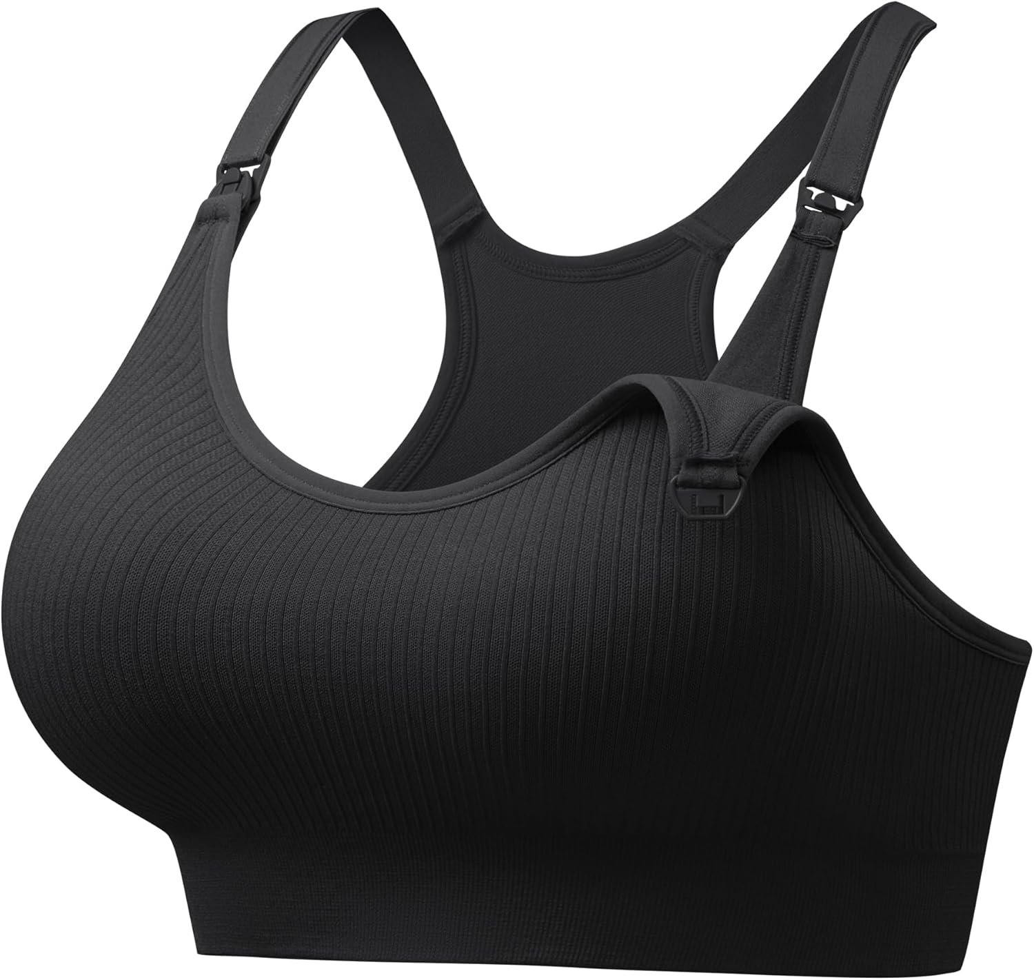Angelhood Nursing Bras for Breastfeeding, Criss-Cross Back Nursing Sports Bra, Low Impac Support Yoga Maternity Bras