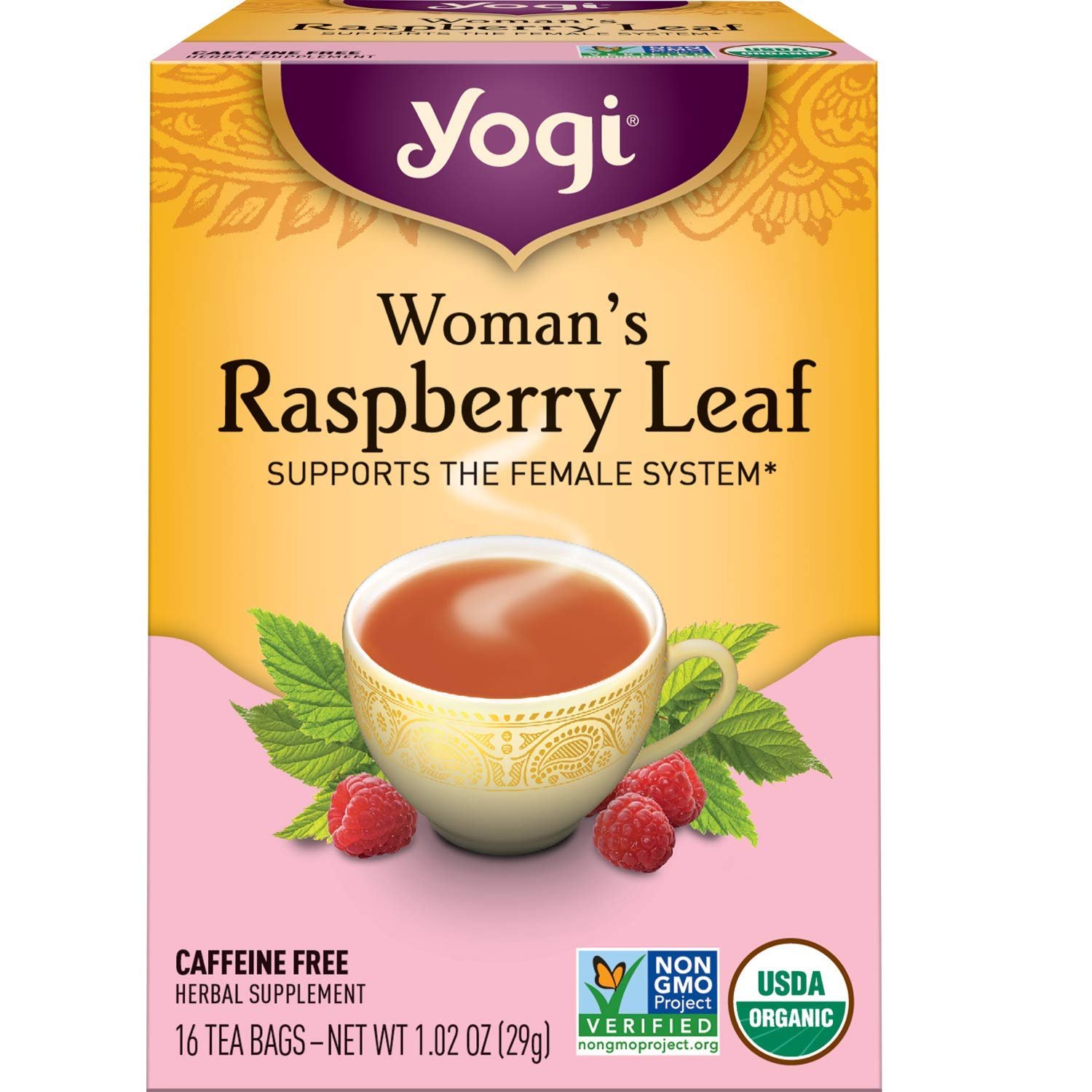 Yogi Women’s Raspberry Leaf Tea