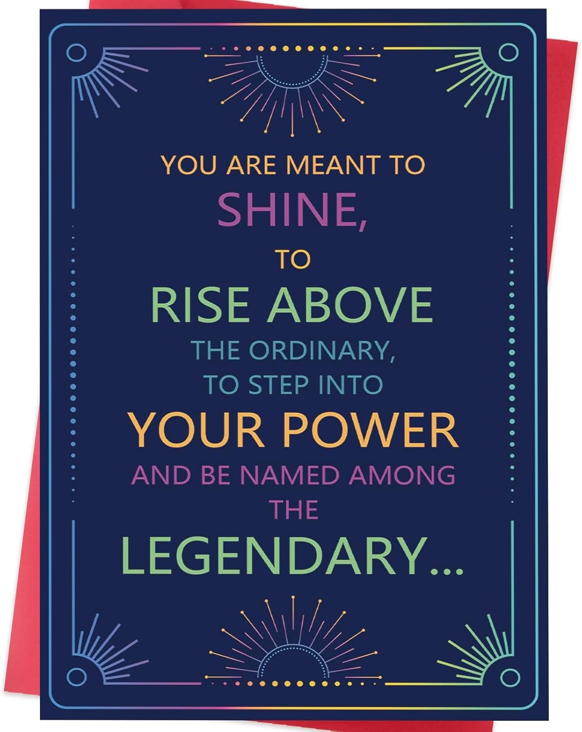 Inspirational Congratulations Card, Graduation Encouragement Card, Motivational Greeting Card for Women and Men
