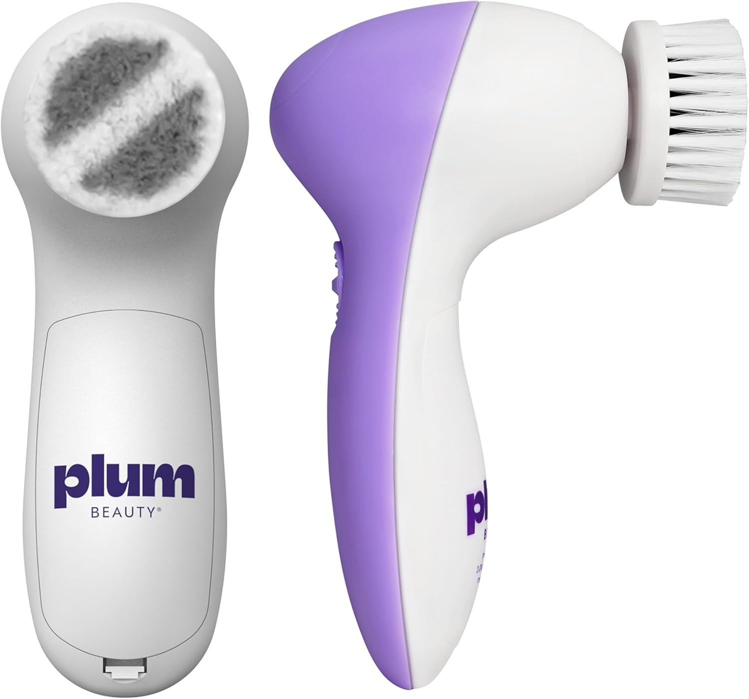 Plum Beauty Face Scrubber Electric Facial Cleansing Brush Rechargeable, Rotating Scrubber Face Pore Cleansing Brushes for Radiant Skin, Electric Cleanser for Pores, Glow, and Daily Deep Pore Wash