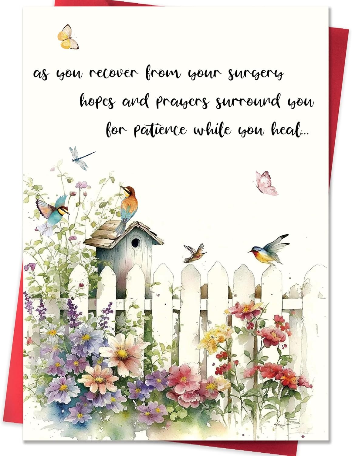Get Well Soon Card,Recovery Card After Surgery,Encouragement and Healing Wishes Cards for Friend or Family