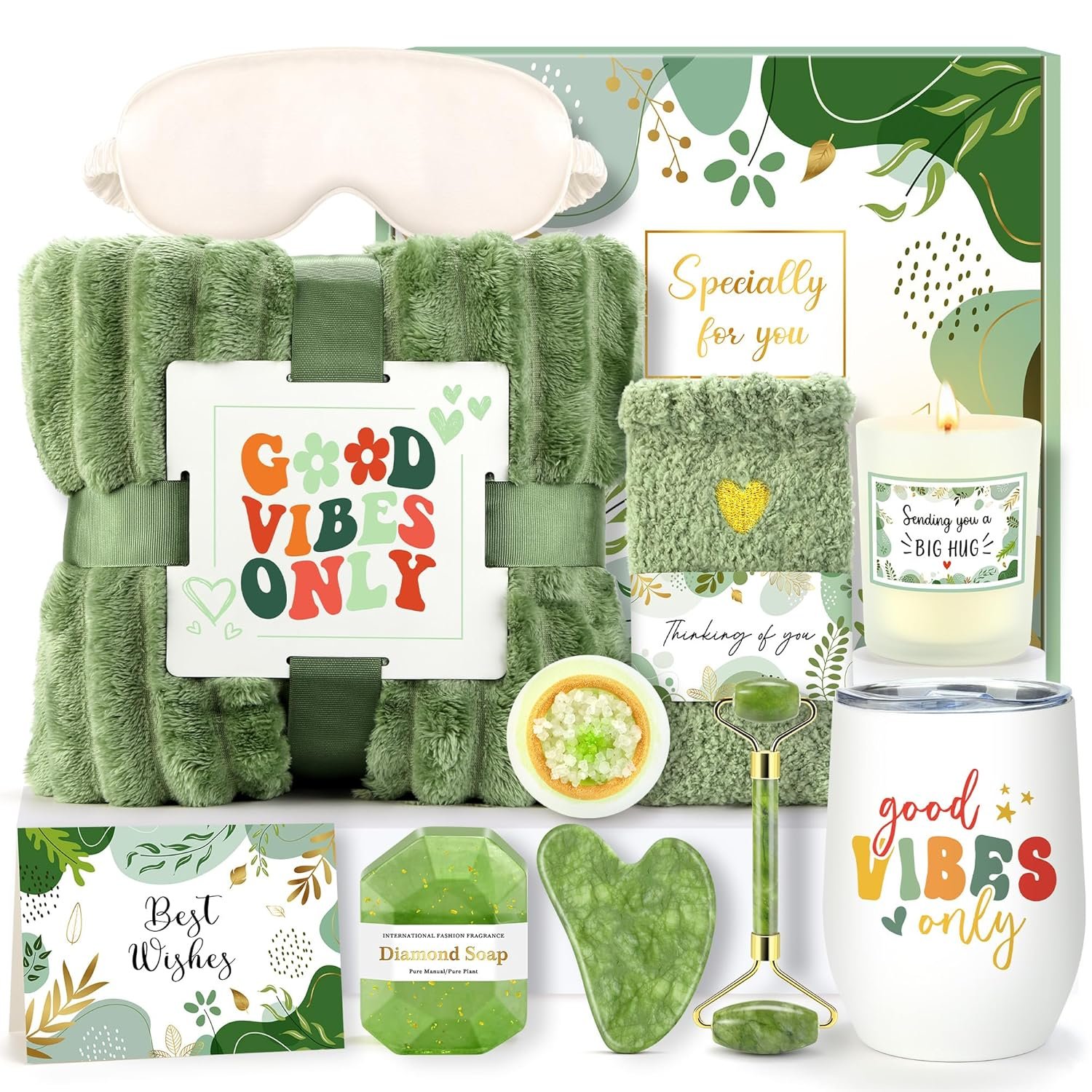 Self Care Gifts for Women Get Well Soon Gift Baskets for Women Thinking of You Gifts for Women Spa Gift Baskets for Women Self Care Kit for Women Relaxation Gifts Box for Women Care Package for Women